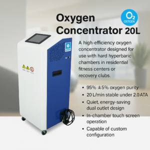 20L High-Flow Integrated Oxygen concentrator & Pressurization System | For 1–2 Person Chambers | 2.0 ATA